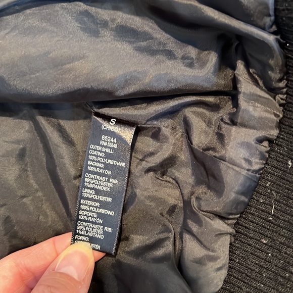 Faux leather bomber jacket size small - Picture 7 of 10